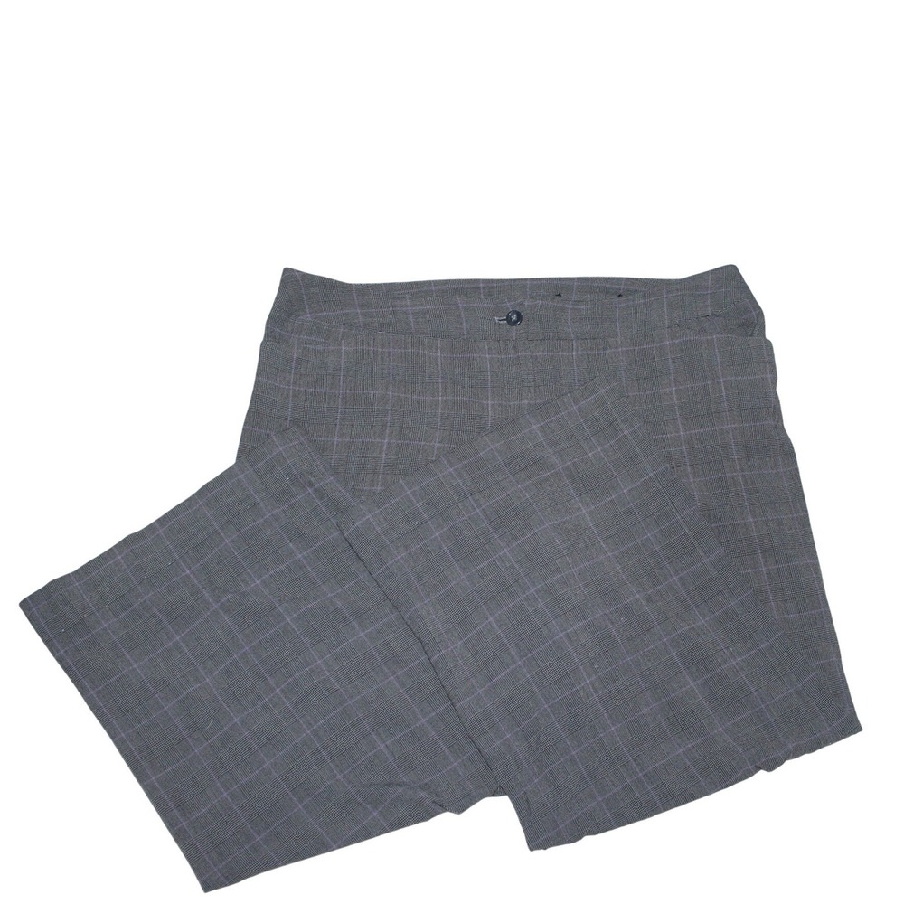 Lane Bryant Gray Plaid Dress Pants Women's Size 18 Career Work Trousers